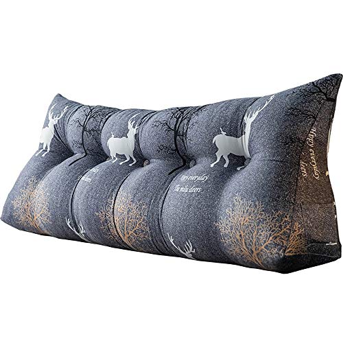 FYMDHB886 Double Bedside Triangle Long Cushion Sofa Large Backrest Tatami Soft Bag Waist Pillow Four-Point Support Detachable Washable