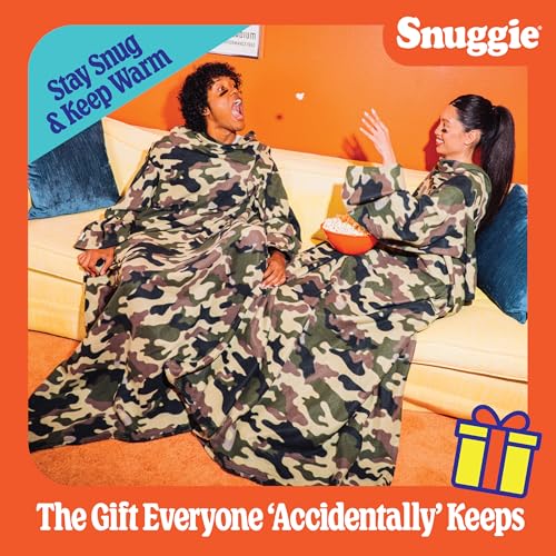 Image of Snuggie The Original Wearable Blanket With Sleeves & Pockets | Cozy Oversized Throw for Adult Men & Women | One Size, 71x54