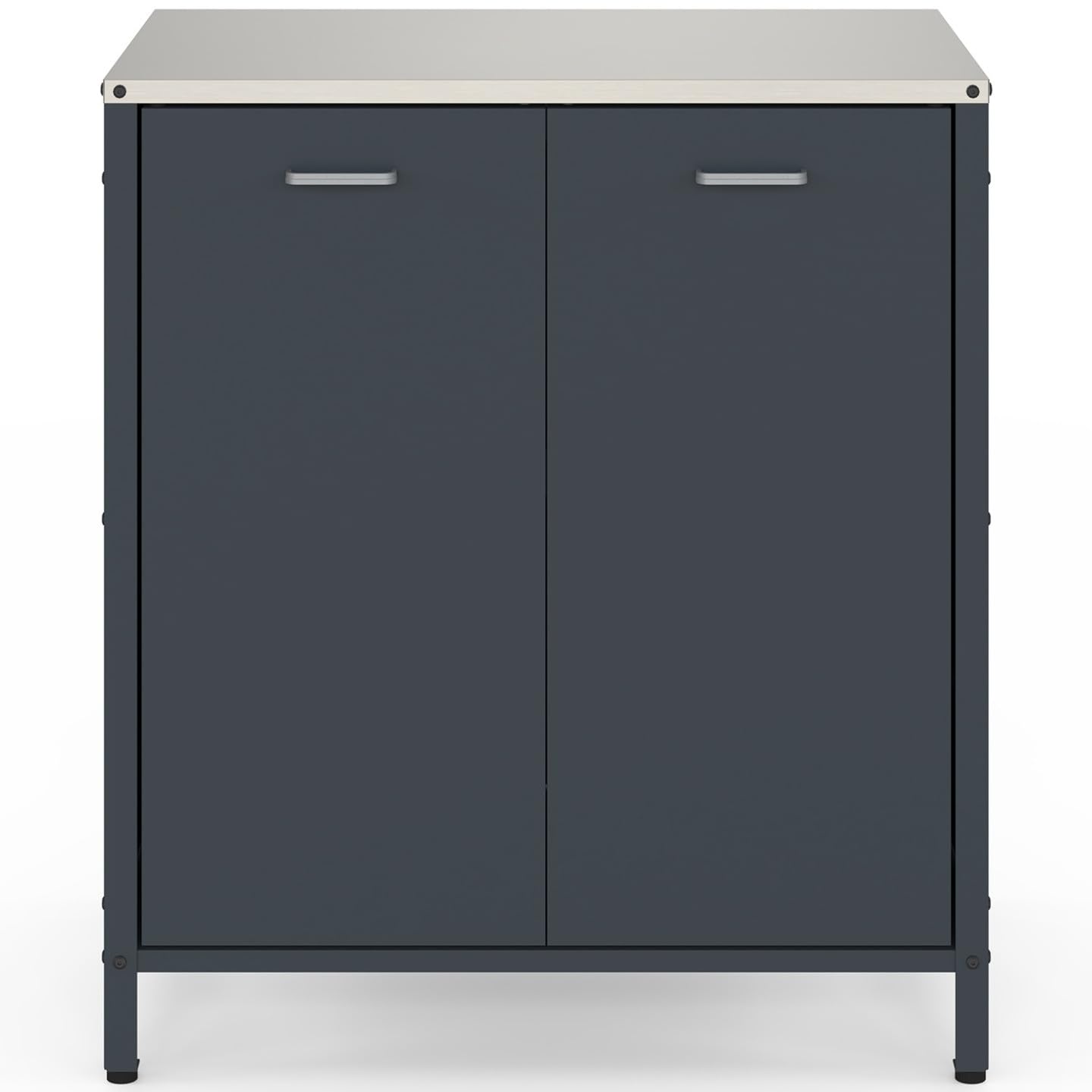 Meuble de Cuisine extérieure Pareo 2 Portes en Acier Gris Anthracite