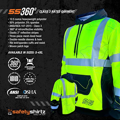 Image of SafetyShirtz SS360 ANSI Class 3 Type R Graphic Hoodie