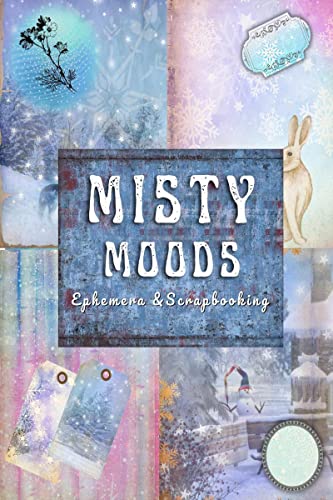 Notion Press Misty Moods Ephemera & Scrapbooking : Journal vierge avec pages colorées et journal d'écriture d'éphémère pour journal intime, scrapbooking Ahab Creations