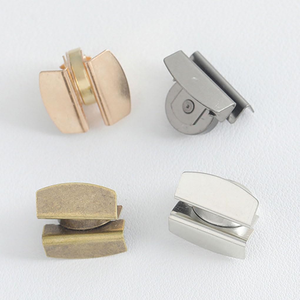 Juego de 10 botones para ropa, cierre magnético, resistente al desgaste, no requiere costura, clip magnético de metal, aleación, ahorro de tiempo, color dorado