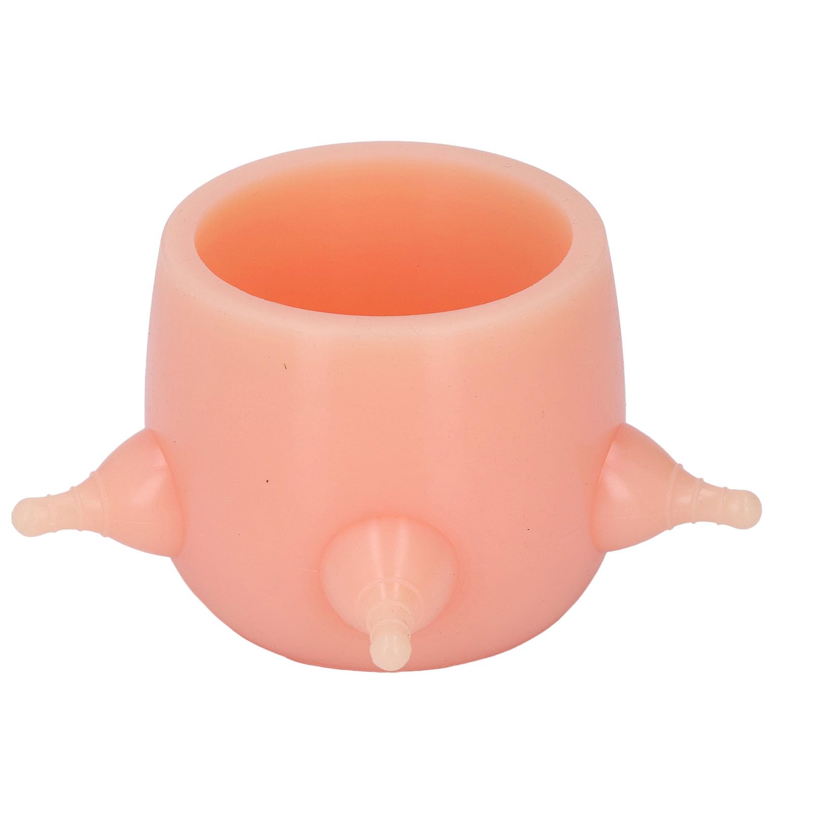 Allattatore per Latte per Gattini Biberon per Cuccioli in Morbido Silicone 10x9 Cm Stazione di Alimentazione Portatile Facile da Pulire, Imita il Seno della Madre per Gattini Appena Nati