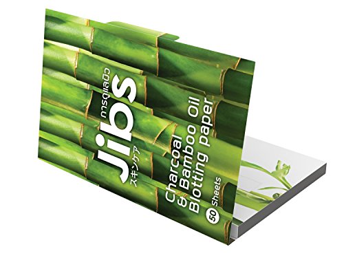 Jibs-Charcoal-Bamboo-Oil-Blotting-Paper-50-Premium-Quality-Facial-Oil-Absorbing-Sheets-Make-Up-Proof-Face-Blotter-Tissue-For-Oil-Control-Natural-Enriched-Skin-Care-Formula-To-Preven Jibs Charcoal & Bamboo Oil Blotting Paper -50 Premium Quality Facial Oil Absorbing Sheets-Make Up Proof Face Blotter Tissue For Oil Control -Natural Enriched Skin Care Formula To Preven