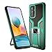 SORAKA Coque pour Redmi Note 10 Pro avec béquille Étui de Protection Robuste Silm Fit Couverture avec Plaque en métal pour Support de Voiture de téléphone magnétique