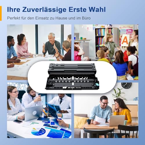 Palmtree DR3400 Drum Unit Trommel Kompatibel für Brother Trommel DR 3400 DR-3400 HL-L5100DN TN3480 Toner TN-3480 TN 3480 MFC-L5750DW HL L5100DN HL-L6250DN HL-L6300D DCP L5500DN HL-L5000D