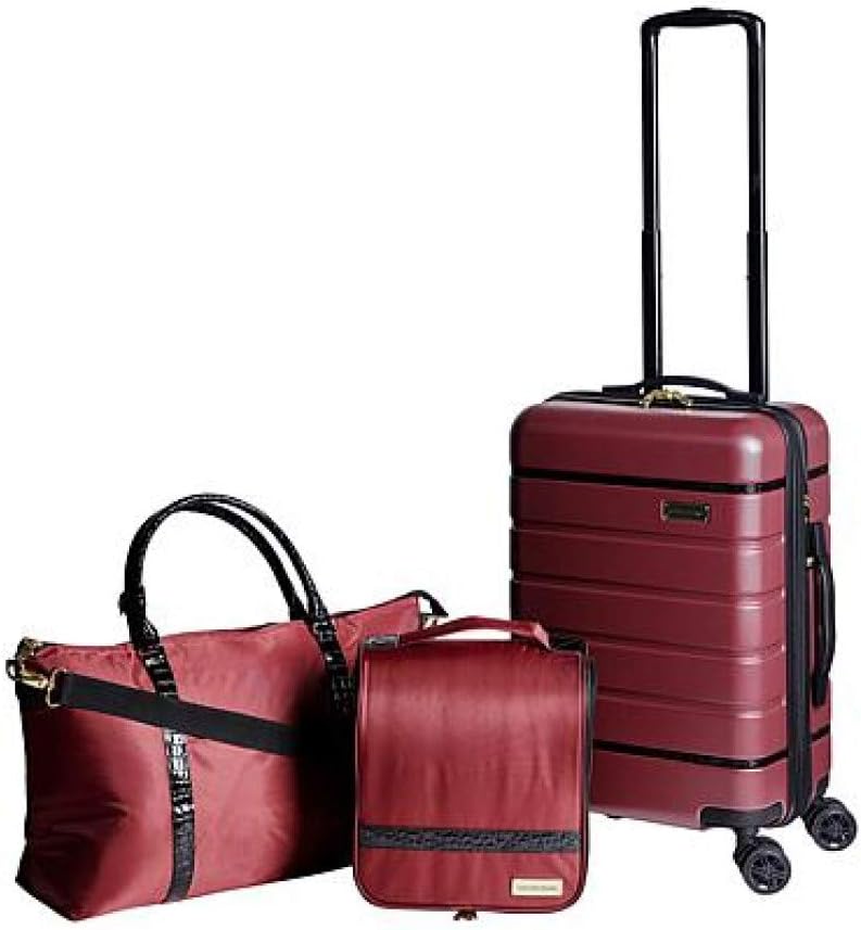 Samantha Brown 3piece Hardside Spinner, Satchel & Cosmetic