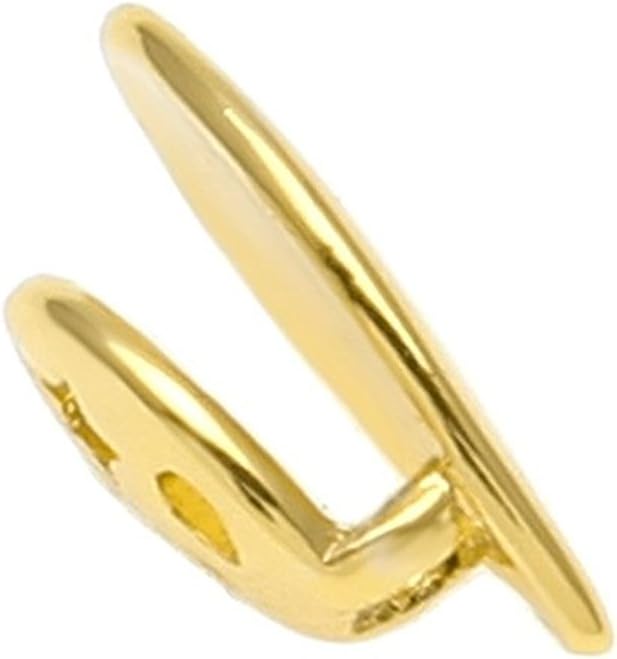 The Bling Factory 14k Yellow Gold Plated Single Tooth Cap Grill