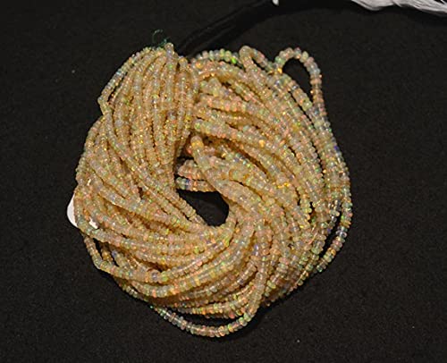 Opal éthiopien de prestige en rondelles lisses LKBEADS pour joaillerie