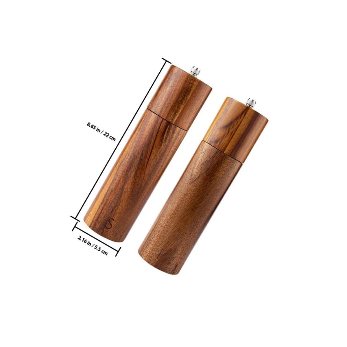 Manuelle Salz und Pfeffermühle Einfache Bedienung und mit Keramikmahlwerk aus Edelstahl Kreatives Design für Küche