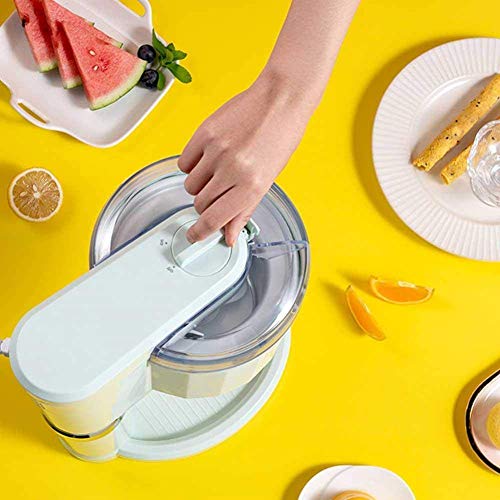 AYDQC Gefrorene Frucht-Dessert-Maschine, Hausautomatische Eismaschine + 1L-Eiscreme-Maschinenküche, Eisrollemacher… – Bild 6