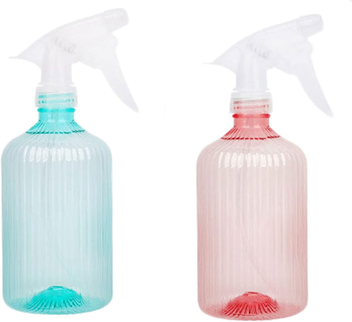 Dkklrr 2個セット 500ml スプレーボトル スプレー容器 じょうろ 水やりスプレー 大容量 霧吹きスプレー 園芸 トリガー式スプレー 詰め替え容器 極細ミスト 2種類の噴射モード ロック 付き ハンドスプレー 園芸スプレー 化粧品 美容院 植物用 清掃用 詰替用ボトル ピンク