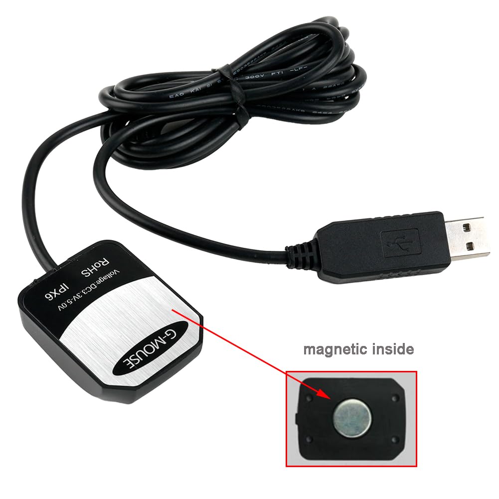 DIYmalls GM10 G-Mouse Dongle GPS USB M10 chip GPS USB odbiornik GPS Antena 38400bps dla Google Earth Window Linux