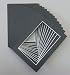 Pack of 25 5x7 Black Picture Mats with White Core Bevel Cut for 4x6 Pictures (25 Pcs)