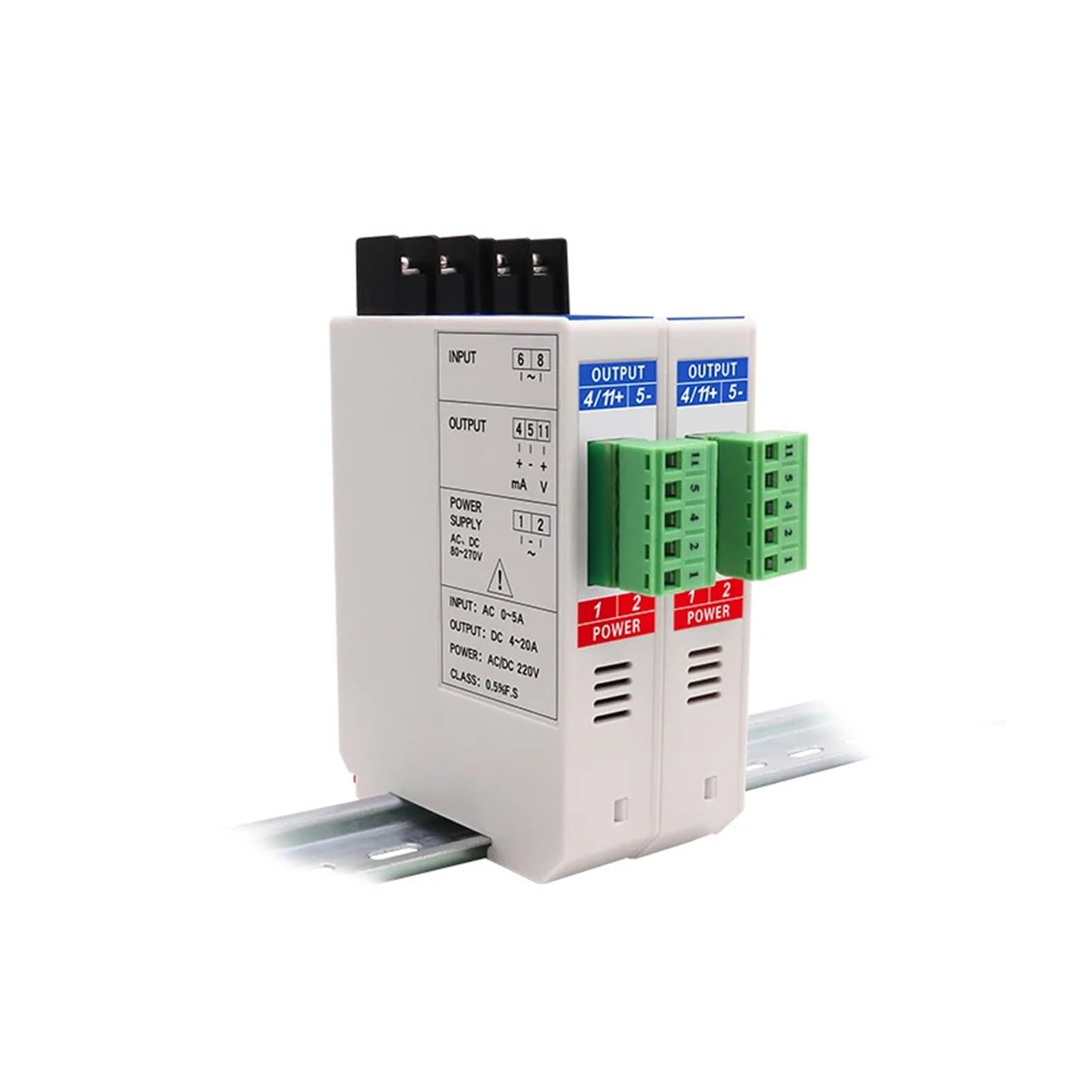 Transmetteur de courant alternatif isolateur de signal 4-20mA entrée 0-10A 220VAC
