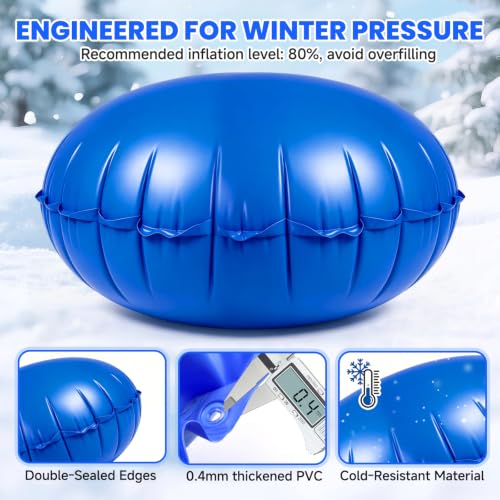 Cojín de invierno para piscina 5ft con 16 bolsas de agua miniatura 5