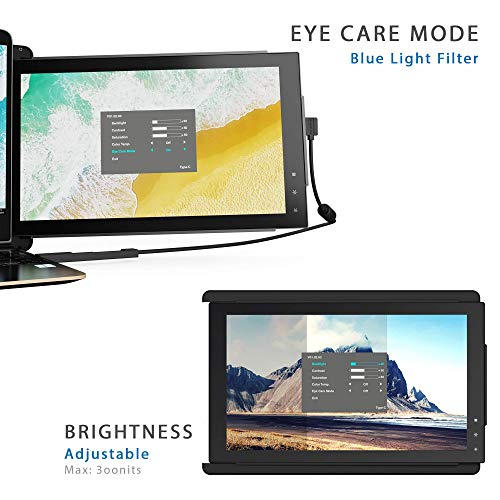 Image of Trio Portable Monitor for Laptop, Mobile 13.3 Dual & Triple Screen 1080P IPS Display Laptop Monitor, USB A /Type-C, On-The-Go for Mac, PC,Linux, Chromebook 13-17 Laptops