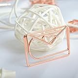 Shoppingmoon Cute Envelope Shaped Paper Clips Metal Note Clips for Office School Wedding Decoration Pack 12pcs