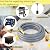 15 FeeT 1/2 inch Natural Gas Hose with Quick Connect Fittings, Natural Gas Hose fit for BBQs? Grills, Pizza Ovens, Patio Heater and More NG/Propane Appliance
