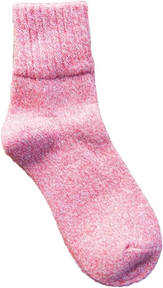 YTR6TW 3 Pairs Ladies Thickened Warm Wool Socks Autumn Winter Solid Colour Socks Womens Japanese Harajuku Socks