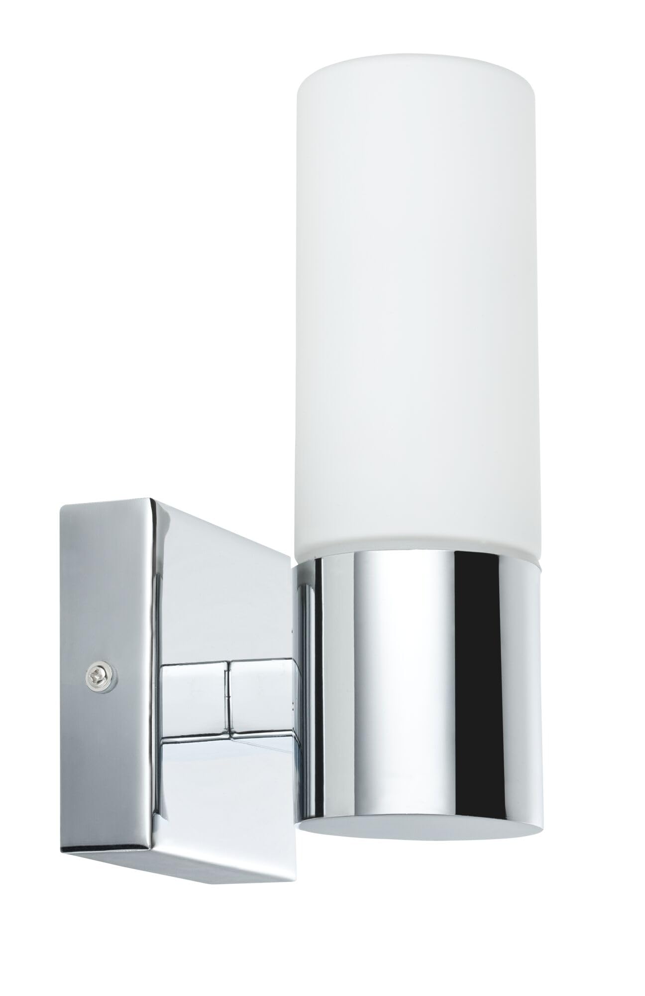 Paulmann 70354 Wandleuchten Gemini Wandstrahler IP44 ohne Leuchtmittel E14-Sockel max. 2x20W Flurlicht 2er Pack Chrom Satin Metall Glas
