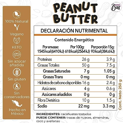 Alimento Para Perro, Grocery crema cacahuate Marca BOWL BAR (2)