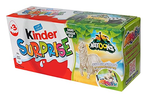 Oeuf KINDER Surprise Natoons 20g - Nouvelle version 2022/2023 - Le paquets de 3 oeufs. (1)