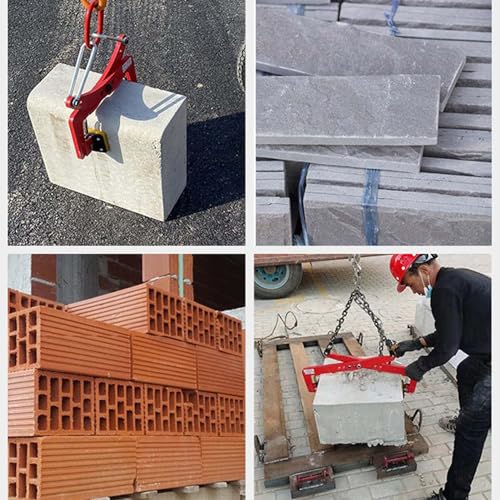 Pince de levage pour dalles de 6 à 30 cm ouverture verticale en acier - 5