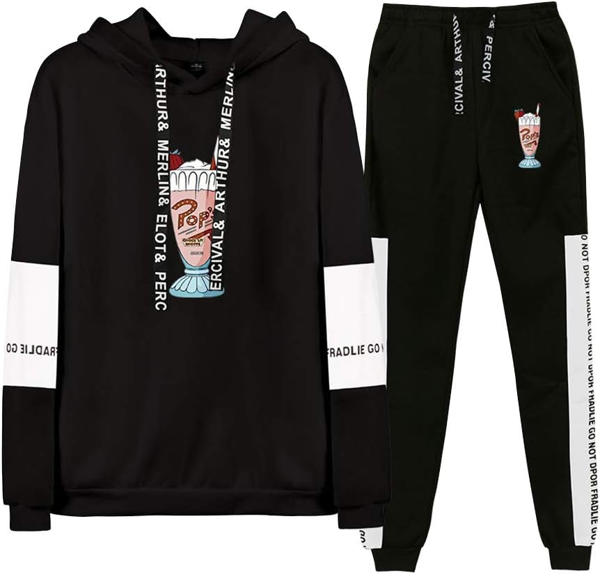 Riverdale Southside Serpent Jogging Tracksuit Unisex Women Men Casual Playsuits Sportswear Long Sleeve Pullover Hoodie Sweatshirt Sweatpants 2 Pieces Outfits Set
