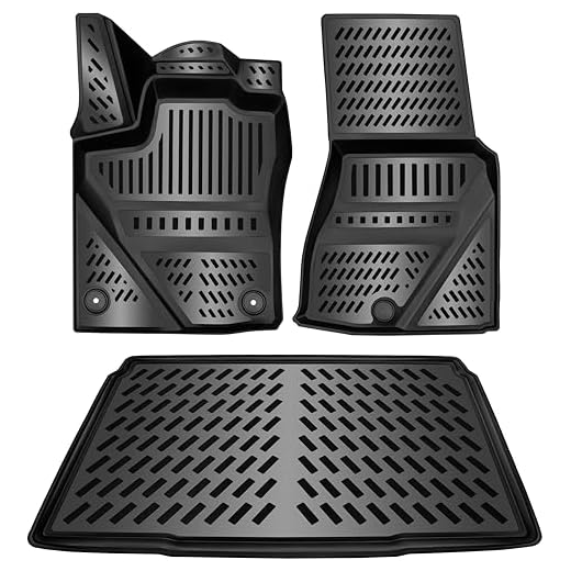 ELMASLINE 3D Gummimatten & Kofferraumwanne Set für Smart FORTWO EQ (453) 2017-2024 | Zubehör Fußmatten Kofferraum