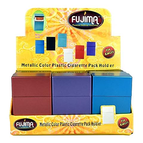Hard Box Full Pack Cigarette Case (King Size) (Assorted Colors) (12) Cover