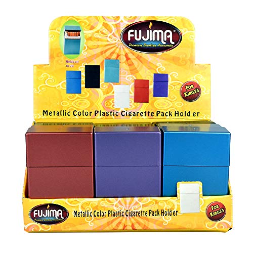 Hard Box Full Pack Cigarette Case (King Size) (Assorted Colors) (12)