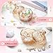 Tioncy 3 Pcs Large Body Powder Puff and Container Crystal Container Soft Washable Reusable Velour Face Body Glitter Wet Dry Makeup(Amber)