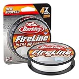 fireline berkley crystal Rispetto al classico Fireline la FireLine Ultra 8 Crystal:, robustezza – maggiore resistenza all'abrasione + 50%, migliori caratteristiche di lancio – Più lancio + 10%, migliore maneggevolezza – Struttura della corda rotonda e più uniforme, maggiore resistenza – Realizzato con le fibre Dyneema PE più resistenti