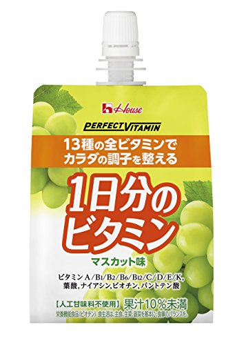 PERFECT VITAMIN 1日分のビタミンゼリー マスカット味 180g×24袋 ハウスウェルネスフーズ