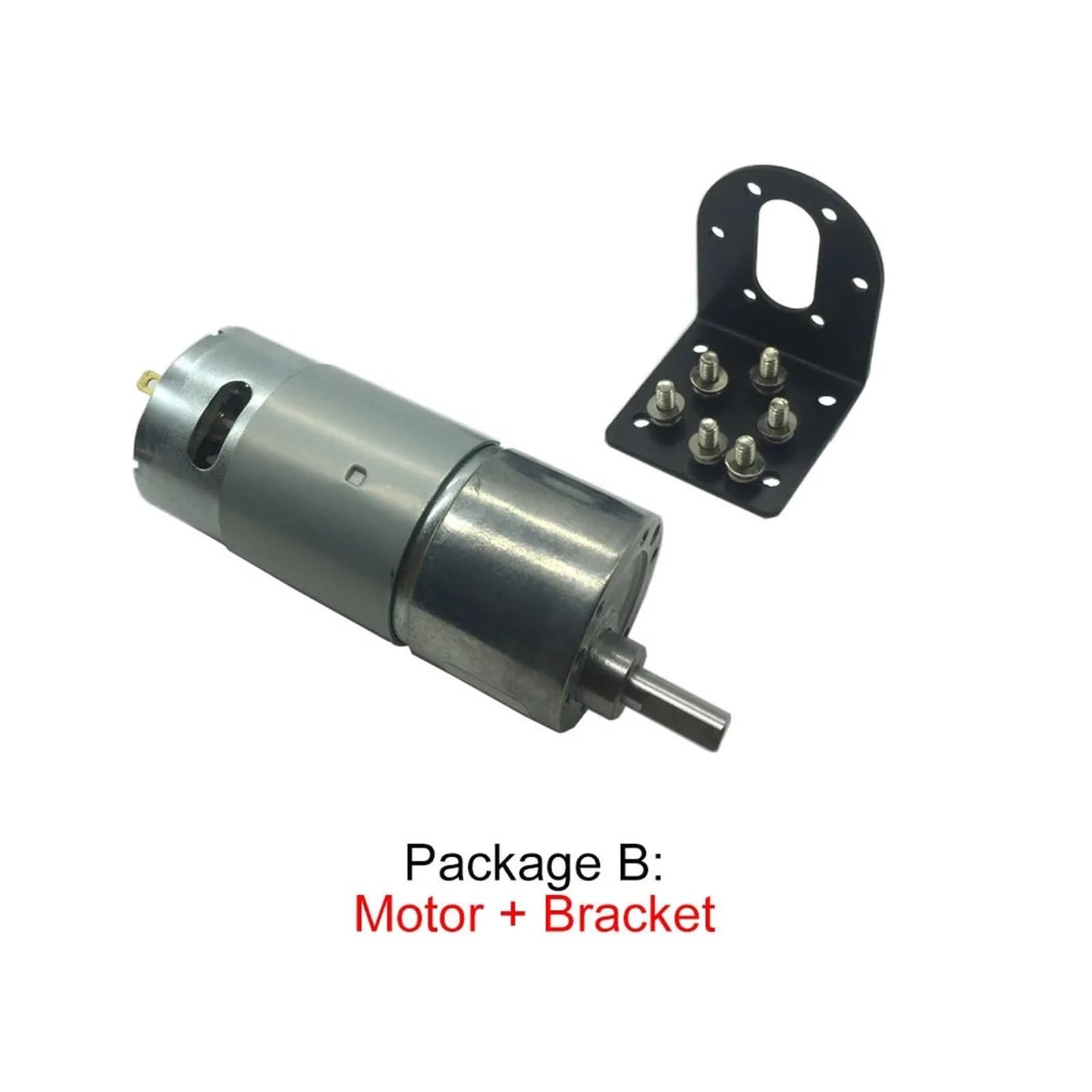 Alto esfuerzo de torsión reversible del motor 18-2300RPM del engranaje de JGB37-550 12V DC(Package A,770rpm)