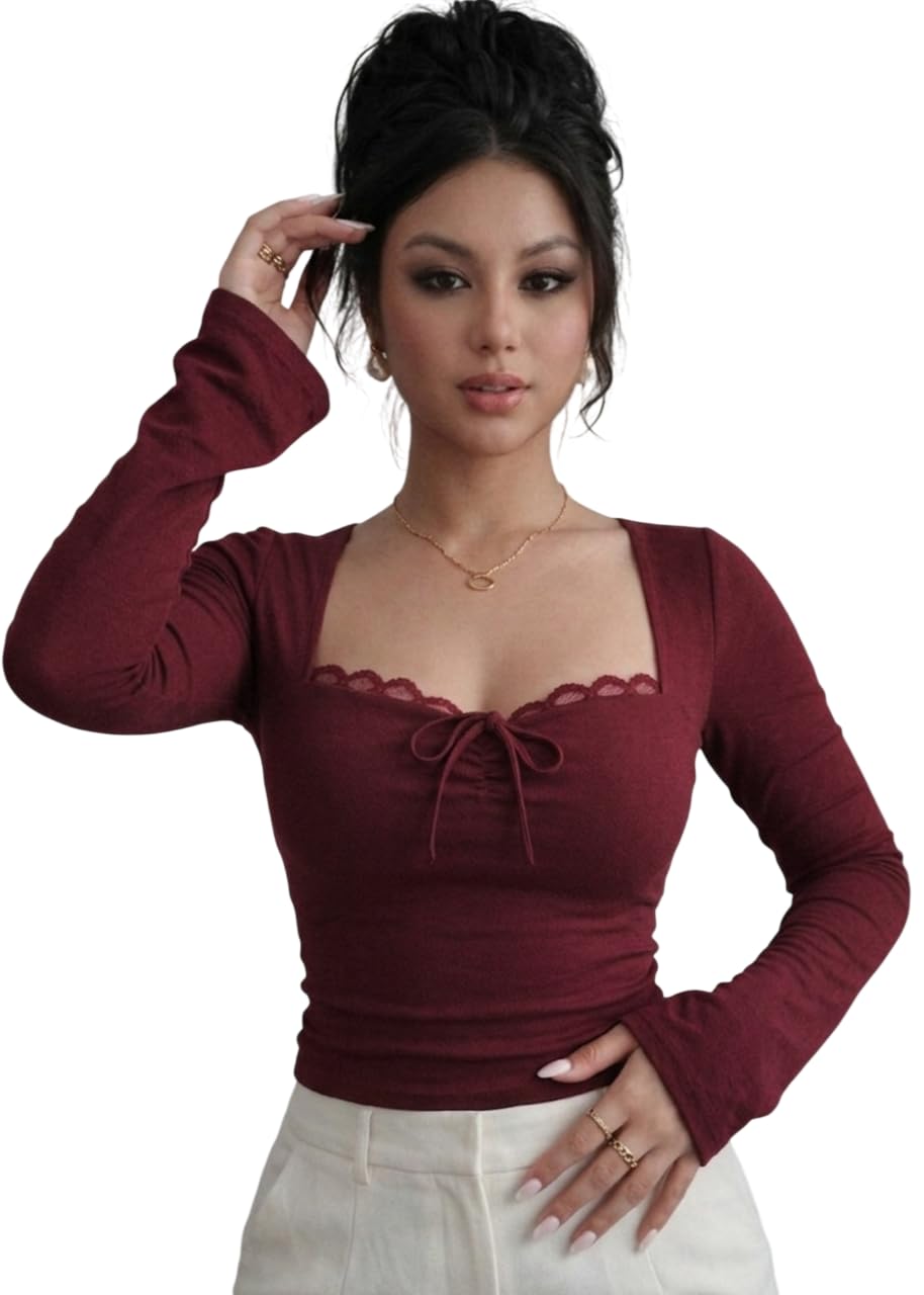Clafoutis Elegant Lace Trim Ruched Top - Review, Price and Buying Guide