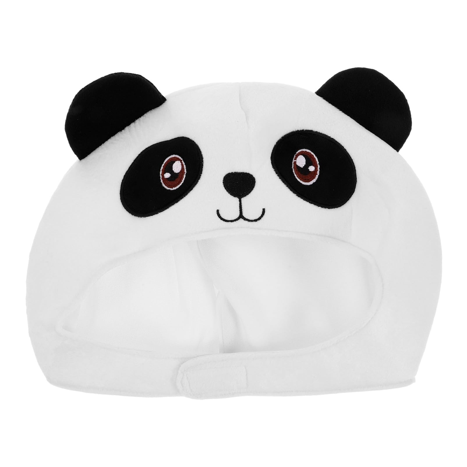 FOYTOKI Fluffy Fleece Panda Hood Warm Cozy Hat for Kids Teens Novelty Headgear for Halloween Photo Props