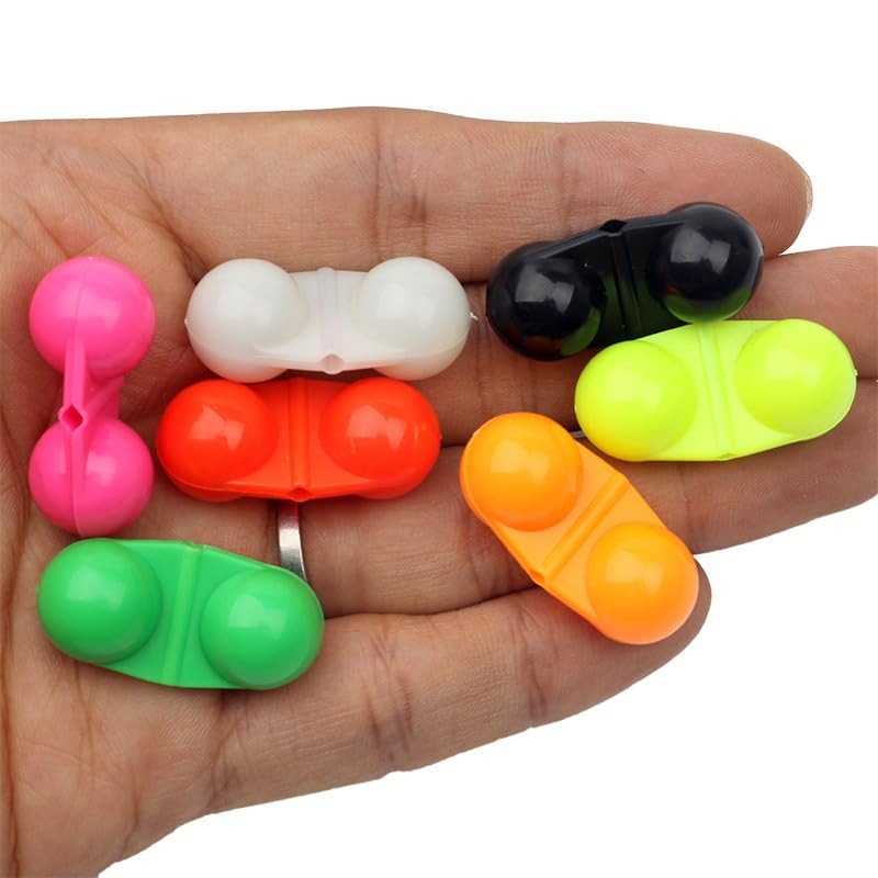 Set de 70 piezas de cascabeles dobles para pesca en 7 colores miniatura 5