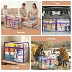 6 Pack Clear Storage Bags for Clothes, 45L Closet Organizers and Storage - Image 6