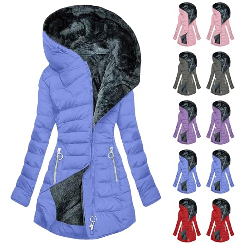 Cozy and Chic: Plus Size Women's Winter Jackets - Water Resistant Warm Parka in Stylish Gray - Image 6