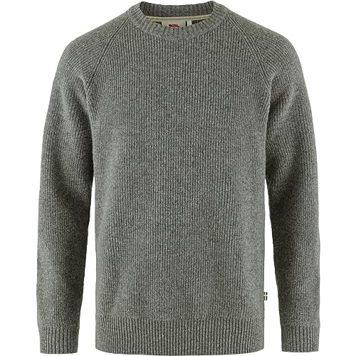 Fjällräven Herren Övik Rib Sweater M/Sweatshirt, Grau, L EU