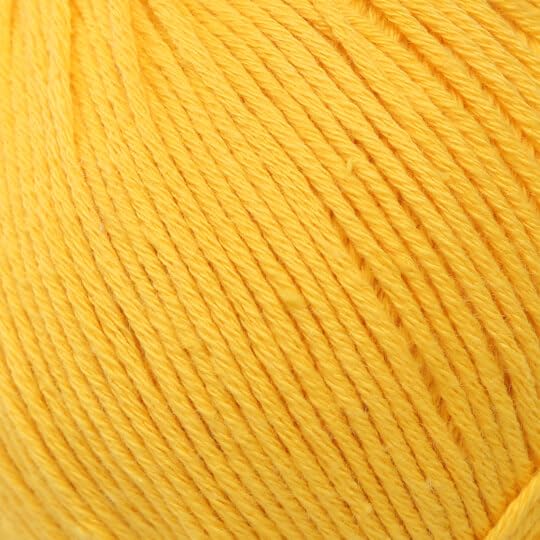 5 Ball%100 Cotton Total 8.8 Oz. La Mia Cottony Each 1.76 Oz (50g) / 130 Yrds (120m) Super Soft, Dk Light Baby Yarn, Mustard Yellow - P18
