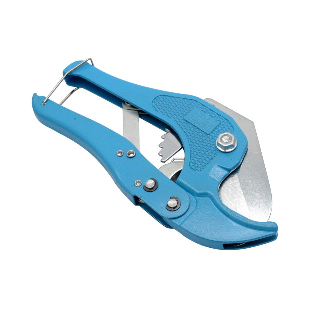 BE-TOOL Plastic Pipe Cutter, Plastic/Vinyl Pipe Cutter 42mm/1.6 Inch Cutting Heavy Duty Pipe and Tube Cutter 1-5/8inch/42mm Tool for PVC CPVC PEX PE