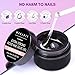 Makartt Solid Nail Glue Gel: Extra Strong Gel Nail Glue for Press On Nails & Fake Tips Long-Lasting Strong Adhesion Nails Glue for Acrylic Nails Clear 3D Gels for Nail Art Home Salon UV Light Cured