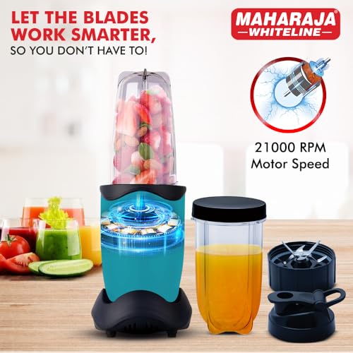 Maharaja Whiteline 400 Watt Easy Twist Nutri Blender Mixer Grinder with 2 Jars|| SS Blades || 21,000 RPM || Smoothie Maker || 2 Year Warranty - Image 4