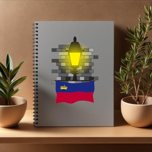 Carnet Bricks Liechtenstein Street Lamp A5 pour organiser vos bureaux