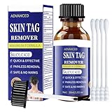 Zxleeyh Fast-Acting Skin Tag Remover for Body and Neck - Natural, Mild Salicylic Acid Formula, Use a Brush applicator Skin tag Remover Precisely and painlessly and Quickly.Safe for Sensitive skin30ML