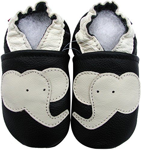 Carozoo Toddler Kids Unisex Slipper Animal Flower Soft Sole Leather Baby Shoes