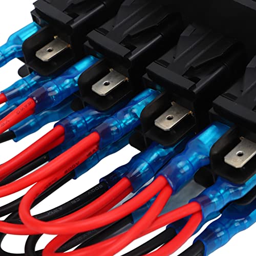 Panneau d'interrupteurs pour bateau et ATV étanche avec LED rouge - 5